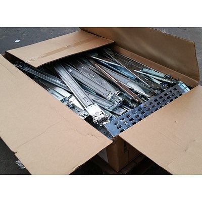 Large Quantity of Rack Rails