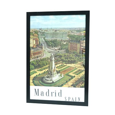 Vintage Madrid Travel Poster