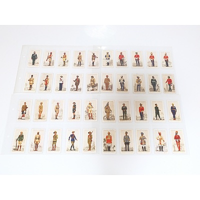 Large Group of Military Themed Cigarette Cards