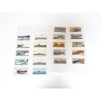 Collection of Maritime Themed Cigarette Cards