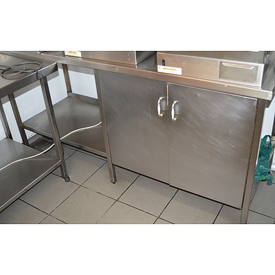 Commercial Stainless Steel Bench