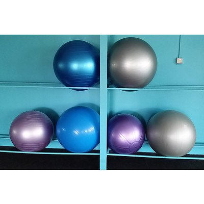 Commercial Swiss Exercise Balls - Lot of 6