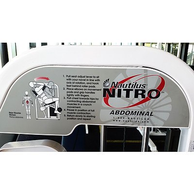Nautilus Nitro Abdominal Exercise  -  Commercial Grade - RRP=$4,995.00 when new