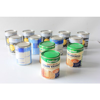 13 x 1 Litre Paints and Varnish