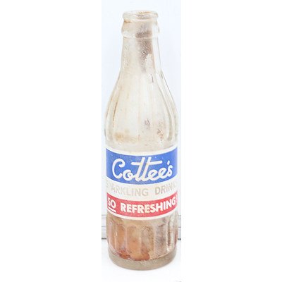 Vintage Cottee's Cordial Bottle