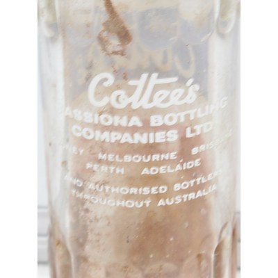 Vintage Cottee's Cordial Bottle