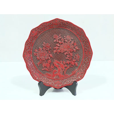 Chinese Cinnabar Style Dish