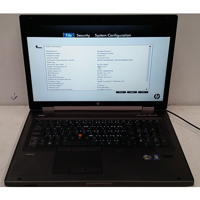 Hp EliteBook 8760w 17 Inch Widescreen Core i7-2820QM Mobile 2.3GHz Laptop