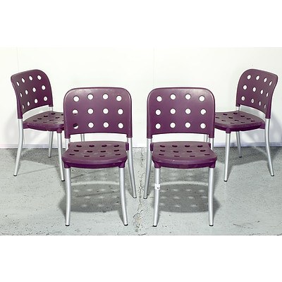 Antonio Citterio Halifax Minni Cafe Armless Chairs - Set of 4