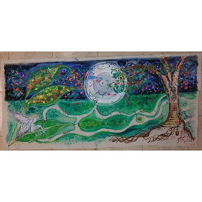 Original Painting "THE LIFE LINES OF THE ENCHANTED WOOD" from the Natasha's Wood, Value $2,000