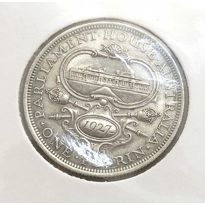 Australian Silver Florin 1927 Canberra