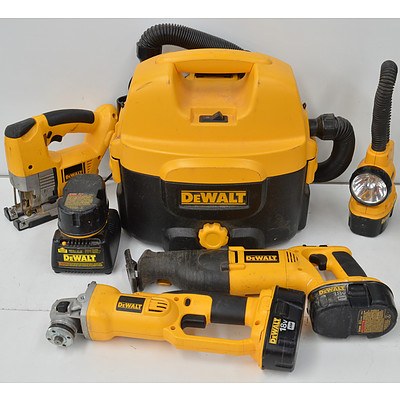 DeWalt 18Volt Cordless Power Tools - Lot of Five