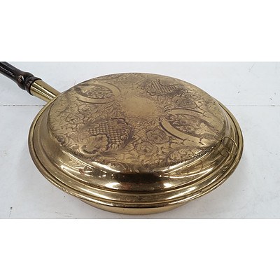 Reproduction Brass Bed Warmer