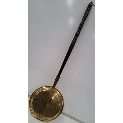 Reproduction Brass Bed Warmer