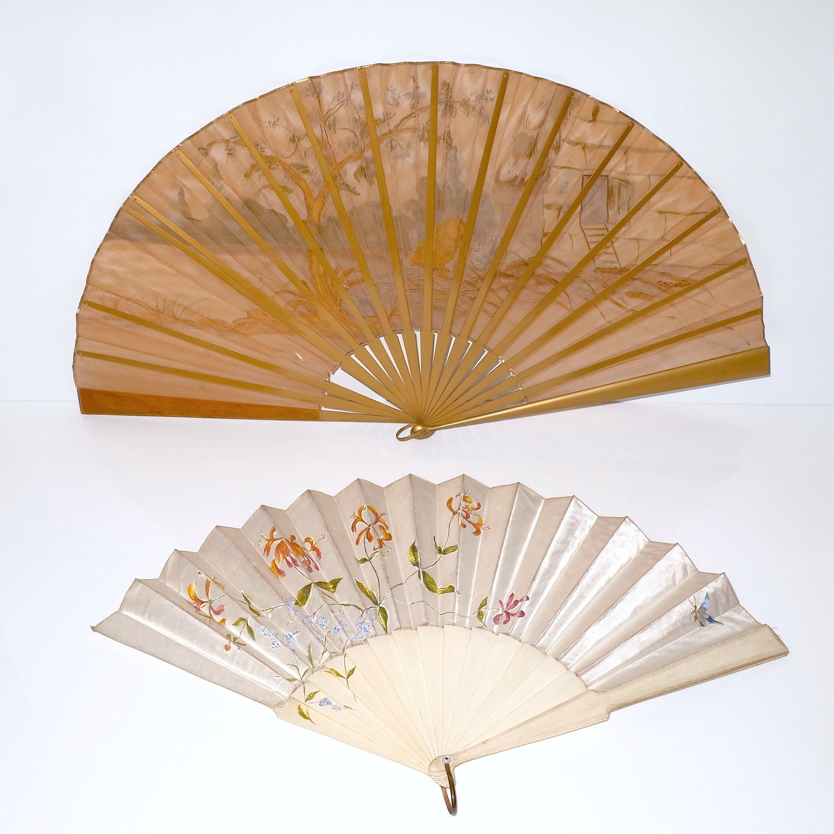 Two Silk Fans Lot 925799 ALLBIDS