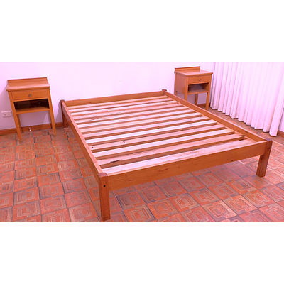 Australian Solid Eucalypt Contemporary Bed Frame