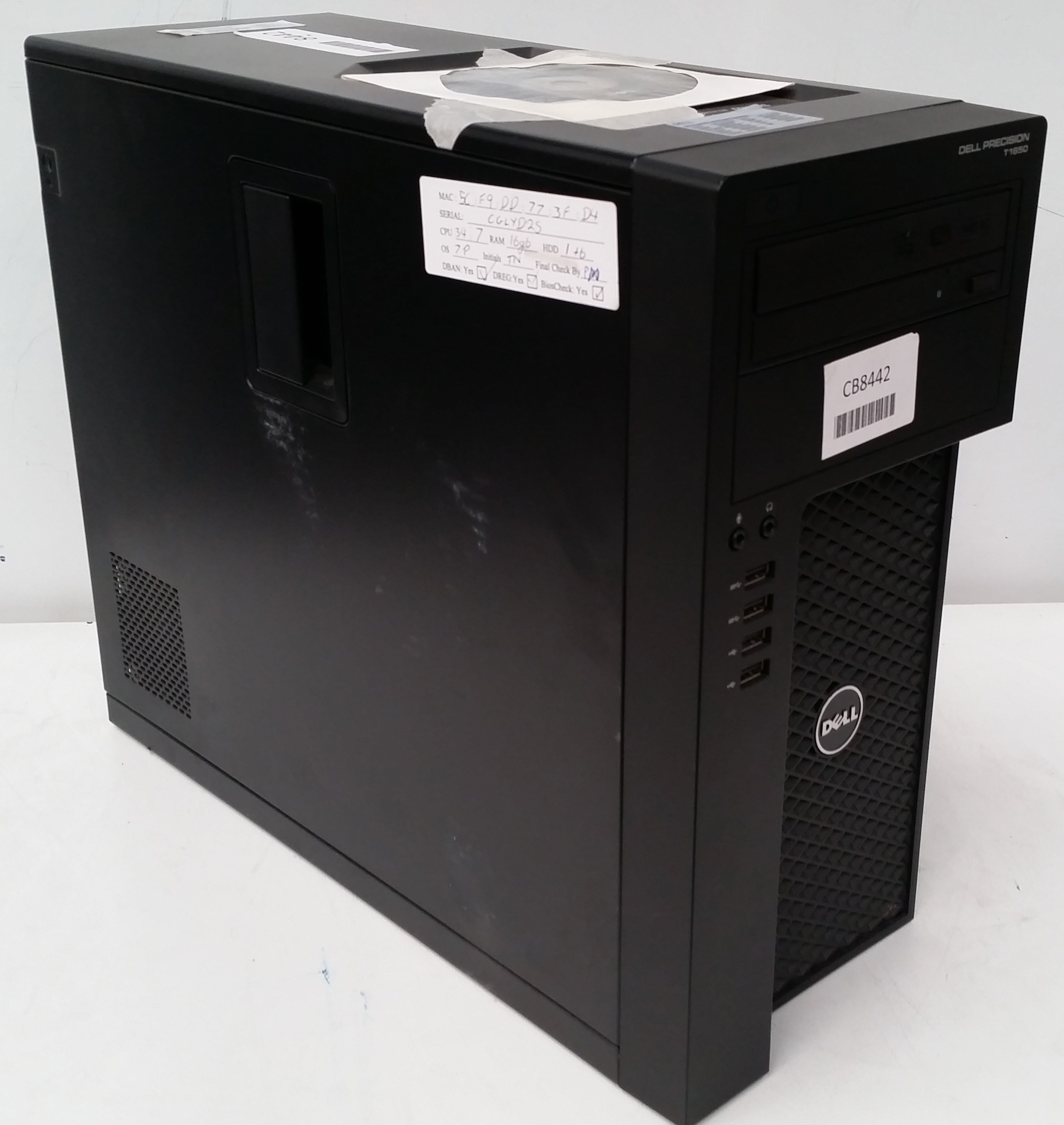 Dell Precision T1650 Core i7 3770 Lot 927645 ALLBIDS