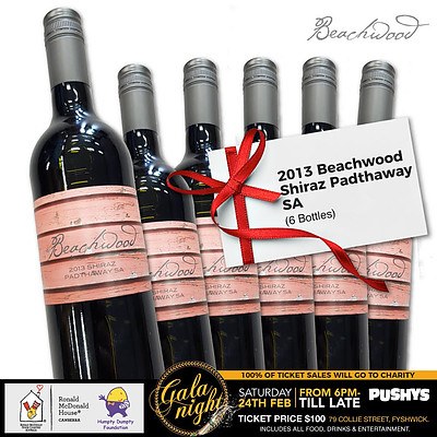 2013 Beachwood Shiraz Padthaway SA (6 Bottles)