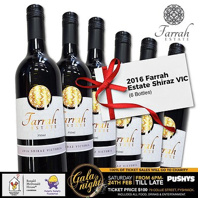 2016 Farrah Estate Shiraz VIC (6 Bottles)