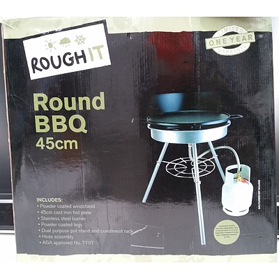 Rough It Round 45cm Portable Gas BBQ