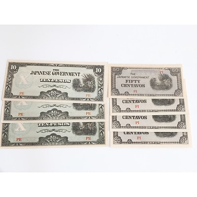 Group of Japanese Occupation Currency