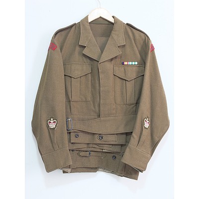 Warrant Officer Class Two Jacket with Royal Australian Army Ordinance Corps Patches