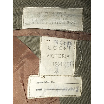Australian Army Dress Tunic and Trousers with Various Service Ribbons