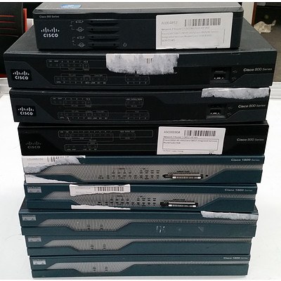 Cisco Routers - Lot of 9