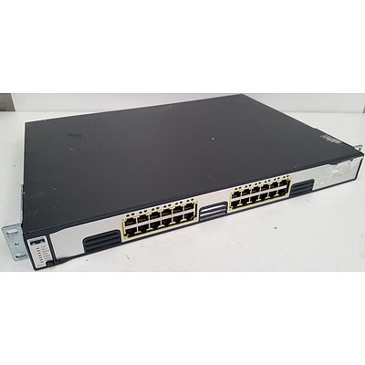 Cisco Catalyst WS-C3750G-24PS-S V05 Managed Switch