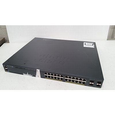 Cisco Catalyst WS-C2960X-24PS-L V04 Managed Switch