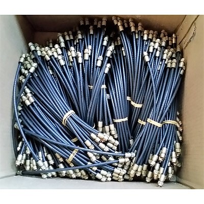 Brand New Lot of 400 Short F-F Commercial Grade Patch F Leads 30cm - RRP=$1,000.00