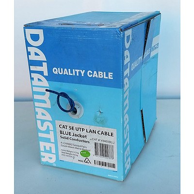 Brand New 142M Roll Cat 5E UTP LAN Cable - RRP=$175.00