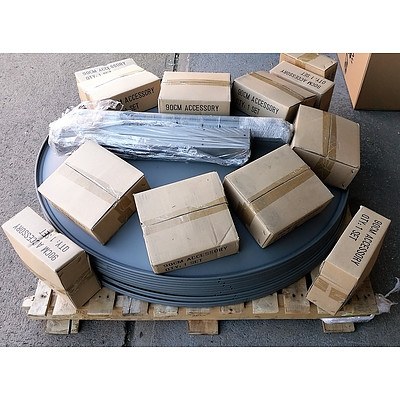 Lot of 12 - 90 Cm KU Band Satellite Dish complete with Heavy Duty Wall Bracket - RRP=$1,380.00