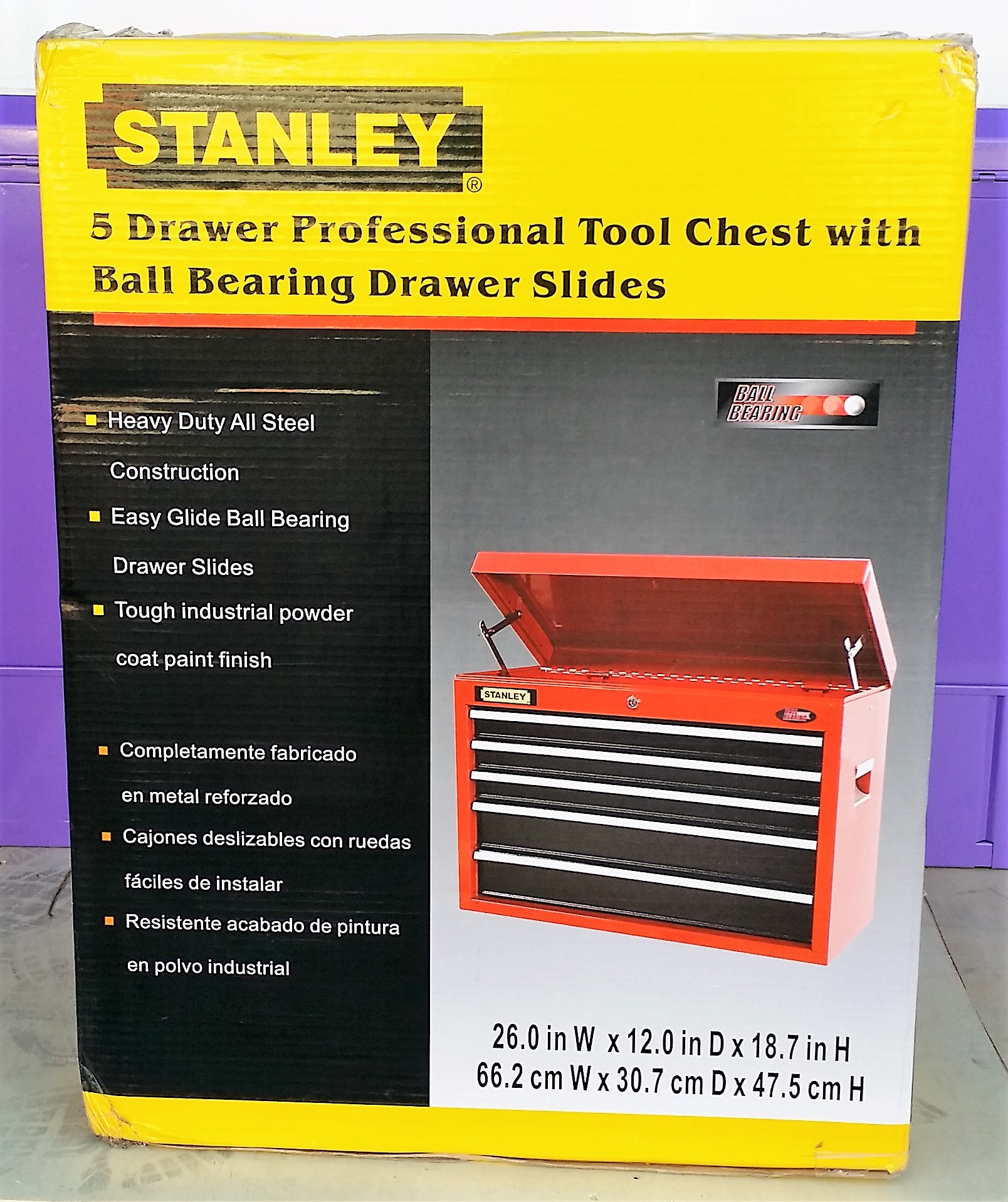Stanley 5 Drawer Professional Tool Lot 937082 Allbids