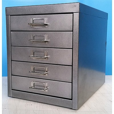 5-Drawer Document Organizer Metal Cabinet - Demonstration Model - Gray