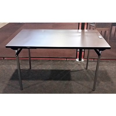 Laminated Foldable Rectangular Cafe Tables - Lot of 2
