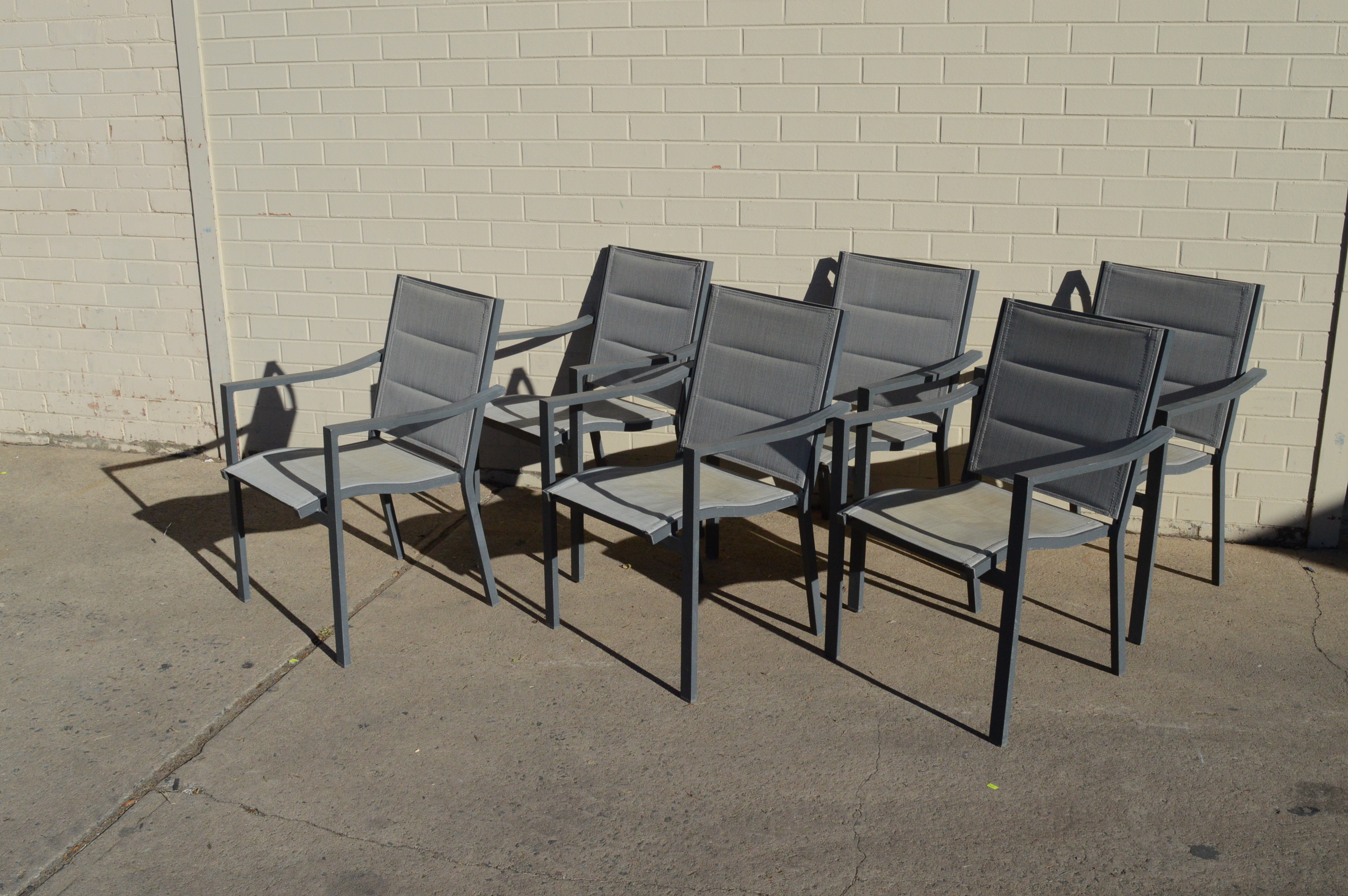 Grey Canvas Outdoor Chairs with Lot 929223 ALLBIDS
