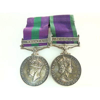 Borneo and Malaya Campaign Medals 