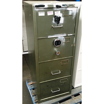 Chubb B Class Four Drawer Filing Cabinet