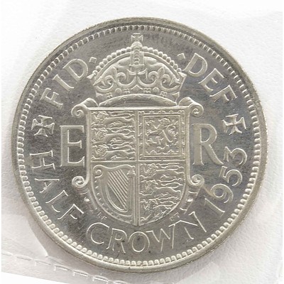 UK Proof Half-Crown 1953