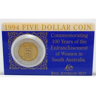 Australian $5 Coin 1994 Bi-Metal