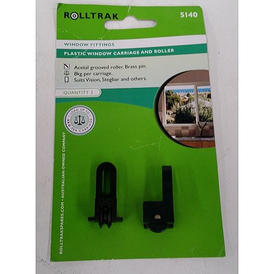 Packet of RollTrak Plastic Window Carriage and Roller Window Fittings