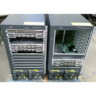 Cisco Catalyst 6500-E Series Chassis - Lot of Two