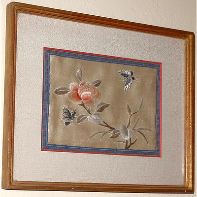 Framed Chinese Silk Embroidery