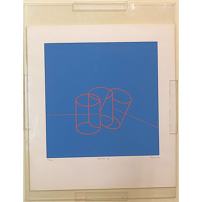 Yutaka Funai (Japanese 1932-) Bridge IV 1975 Lithograph