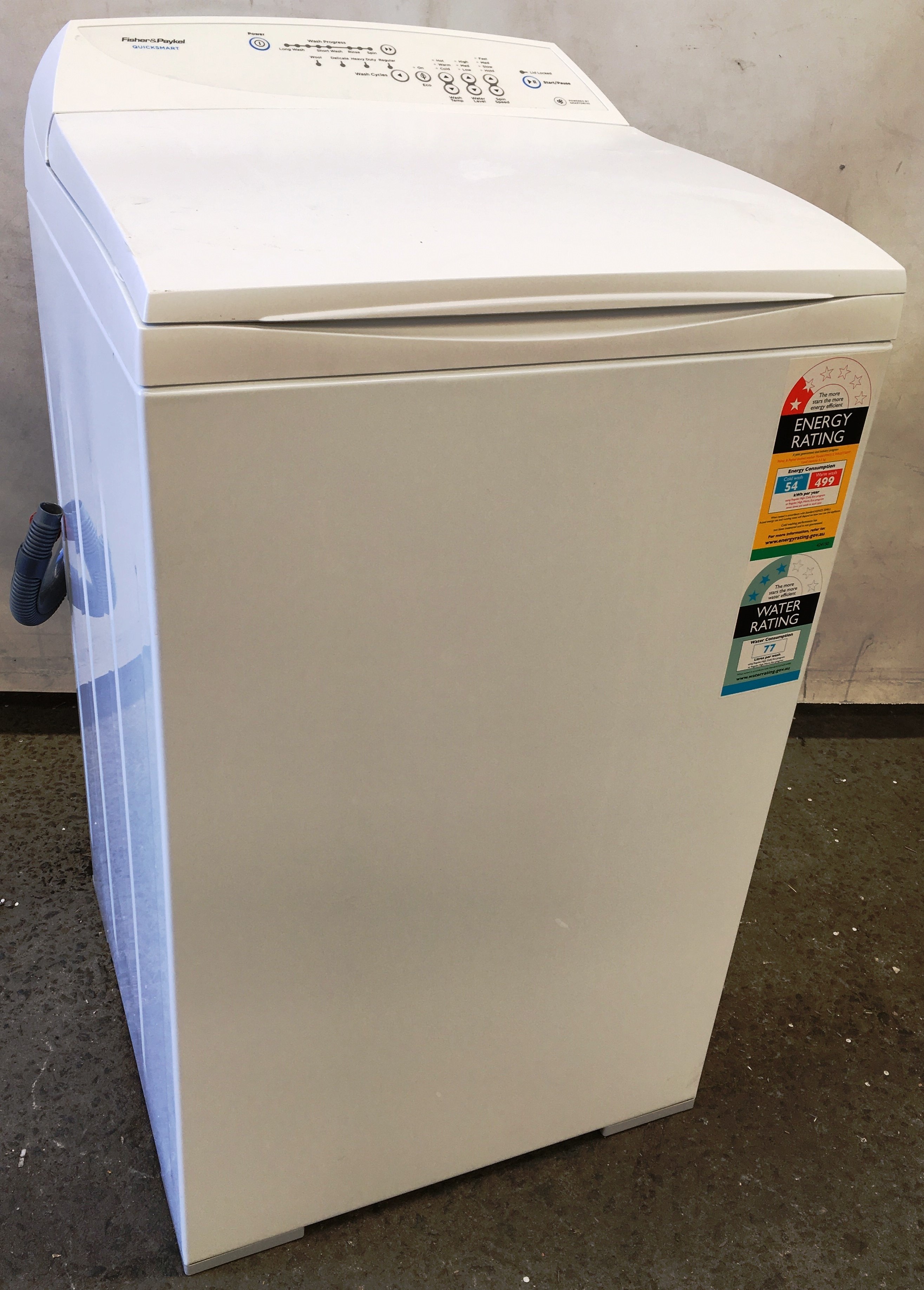 fisher paykel 5.5 kg top loader