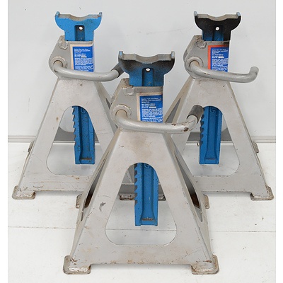 Trade Quip 4.5 Tonne Ratchet Axel Stands - Lot of Three