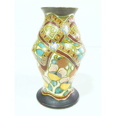 Holland Gouda Maya Hand Painted Ceramic Vase