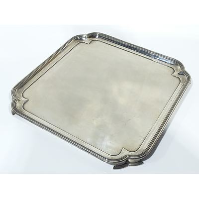 Sterling Silver Footed Tray C J Vander Ltd London 1962