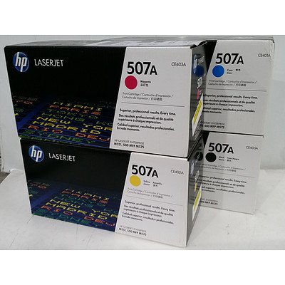 Hp 507 LaserJet Toner Cartridges - Lot of 8